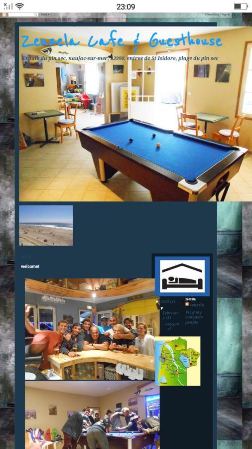 Hotel Zenzela Surf House Naujac-sur-Mer Zewnętrze zdjęcie